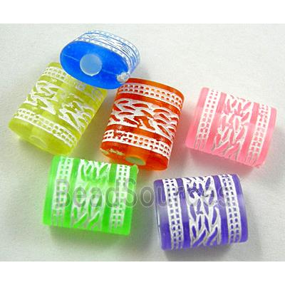 Colorful Plastic Spacer Beads