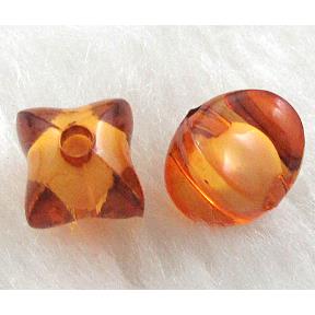 Acrylic Bead,Transparent, Deep coffee