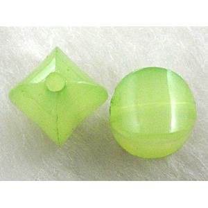 Acrylic Bead, olive