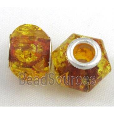 Amber Beads, NR, yellow