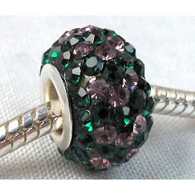 acrylic bead with middle east rhinestone