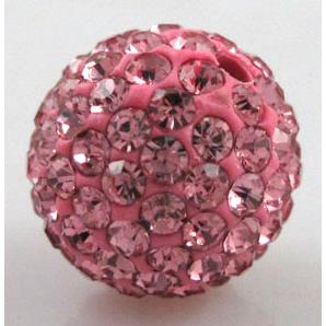 fimo beads with middle east rhinestone, pink