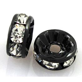 rondelle rhinestone, mideast Rhinestone, black