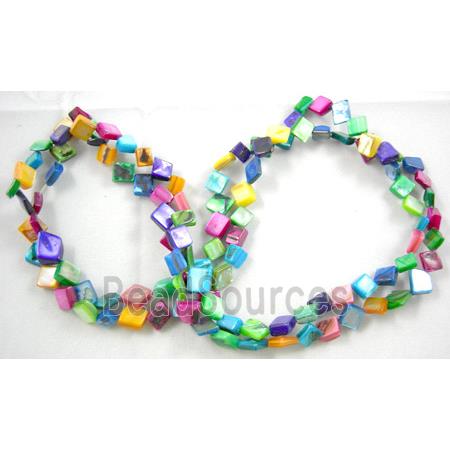 32 inches strin gof freshwater shell beads, chip, freeform, mixed color