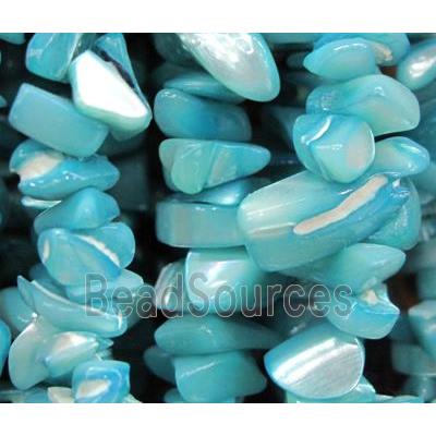 Fresh water shell bead, freeform