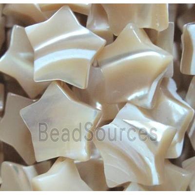 mother of pearl bead, star