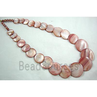 17 inches of freshwater shell necklace