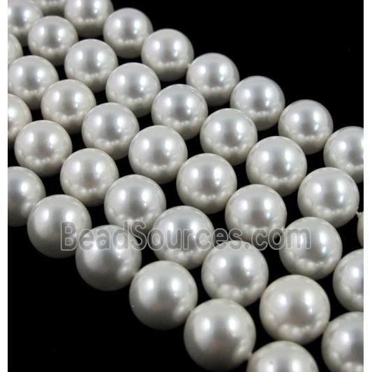 round white Pearlized Shell Beads