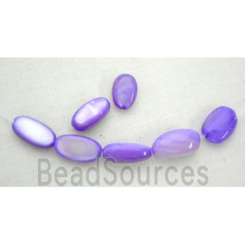 freshwater shell beads, rice-shape, lavender