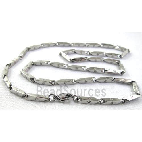 platinum plated Stainless Steel Necklace