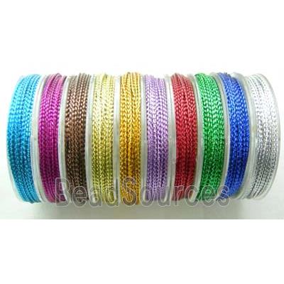 Metallic Cord for Jewelry binding, Mix Color