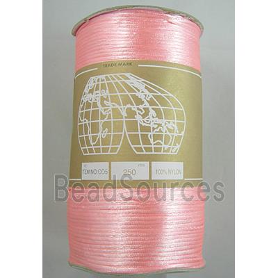 pink Satin Rattail Cord