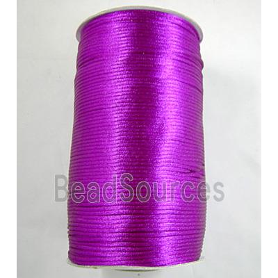 Purple Satin Rattail Cord