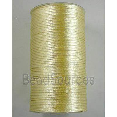 Satin Rattail Cord, lt.yellow
