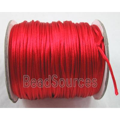 Satin Rattail Cord, red