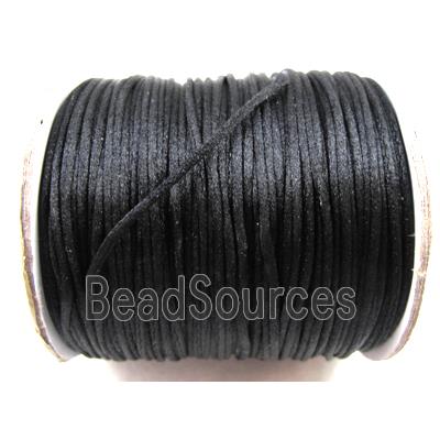 Satin Rattail Cord, black