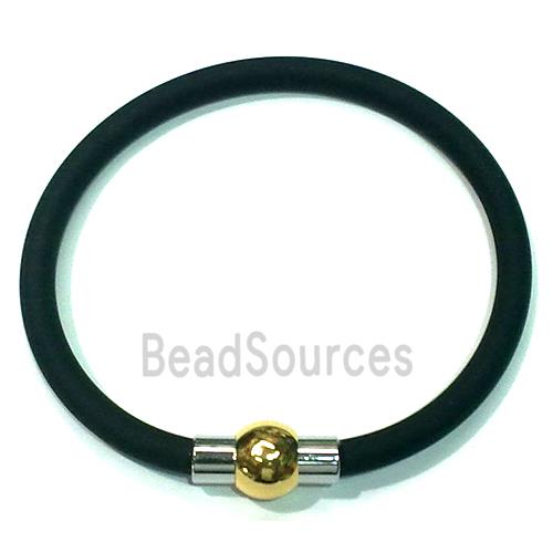 Jewellry Making necklace and bracelet cord, rubber, black