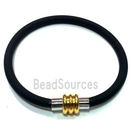 Jewellry Making necklace and bracelet cord, rubber, black