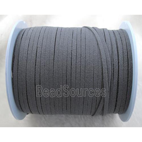 deep-grey Synthetic Suede Cord