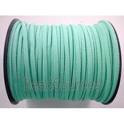 Synthetic Suede Cord, aqua