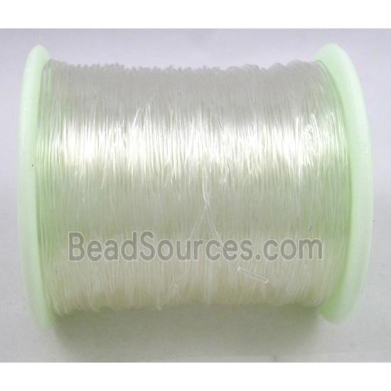 round Crystal Wire, stretchy, clear