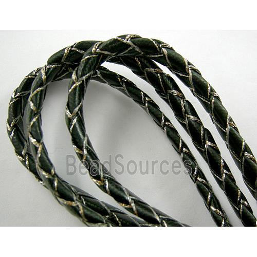 Waxed Cord, Braided, Flat, grade-A