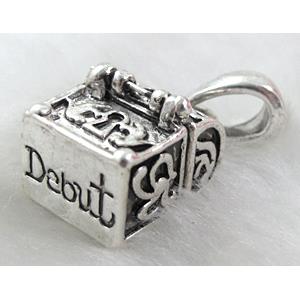 Tibetan Silver box Charms pendant