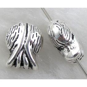 Tibetan Silver spacer bead, lead free and nickel free