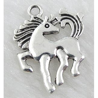 Tibetan Silver Pony pendant Non-Nickel