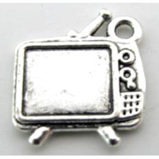 television charm, Tibetan Silver pendant non-nickel