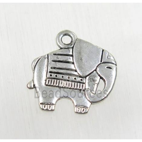 elephant, tibetan silver pendant, non-nickel