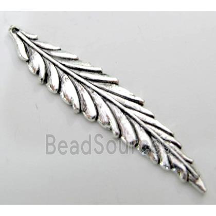 leaf, Tibetan Silver pendant, Non-Nickel