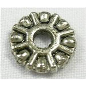 Tibetan Silver spacer, 9mm diameter