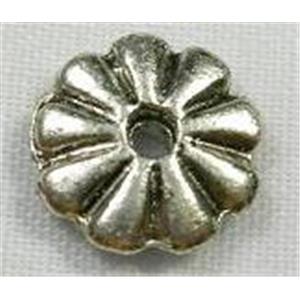 Tibetan Silver spacer beads, 9mm diameter