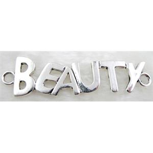 Beauty, Tibetan Silver Charms Non-Nickel, 78x22mm