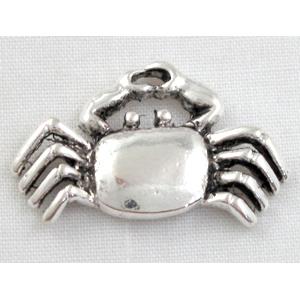 Tibetan Silver spider pendants, Lead free and nickel Free, 25x17mm