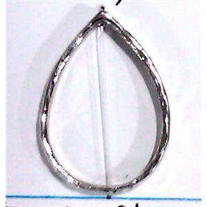 Tibetan Silver ring beads, Lead free and nickel Free, 20x28mm