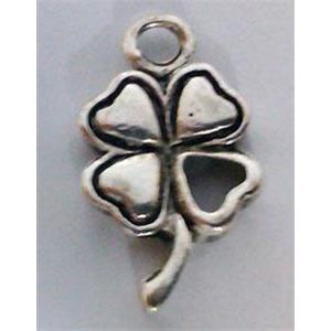 Tibetan Silver pendant, lead free and nickel free, 11x20mm