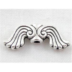 angel wing, Tibetan Silver beads, 19mm wide