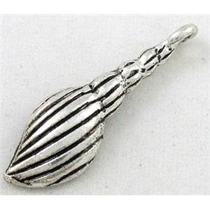 tibetan silver pendant, Non-Nickel, approx 8x26mm