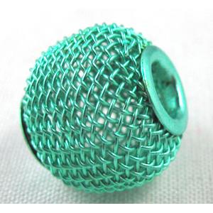 mesh bead, iron, 30mm dia, 6mm hole