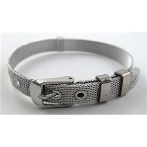 steel bracelet, 10mm wide, 21cm length