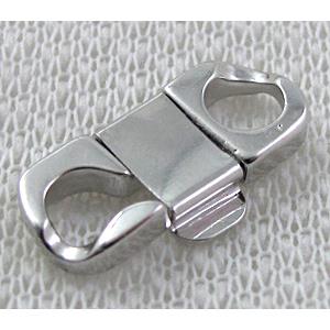 Platinum Plated Copper clasp, 8.5x20mm, copper