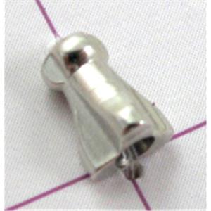 Platinum Plated Copper end Caps, 4x6mm