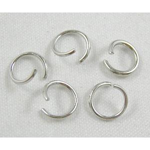 Platinum Plated Copper Jump Rings , open, Nickel Free, 7mm dia, approx 5000pcs