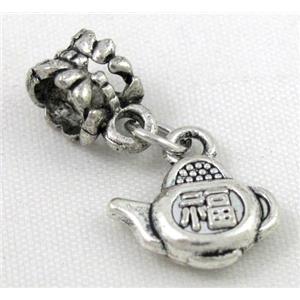 Bracelet spacer, alloy hanger, pendant, approx 20-30mm, 5mm hole