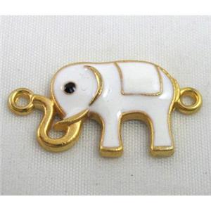 bracelet bar, enamel alloy connector, approx 17x28mm