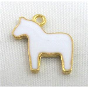 bracelet bar, enamel alloy pendant, approx 18x18mm