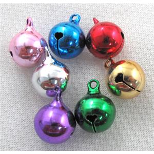 Mixed Color Bell Pendants, 16mm dia