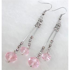 Fashion jewelry Earrings, approx 75mm length, 10mm, 8mm